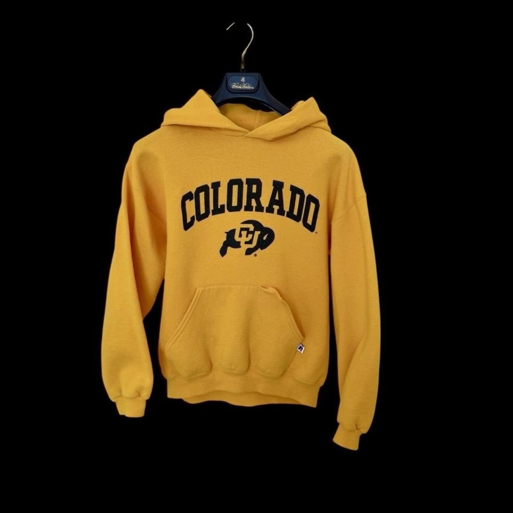 University of Colorado UC Russell Pullover Hoodie Women's XS Youth XL Distressed